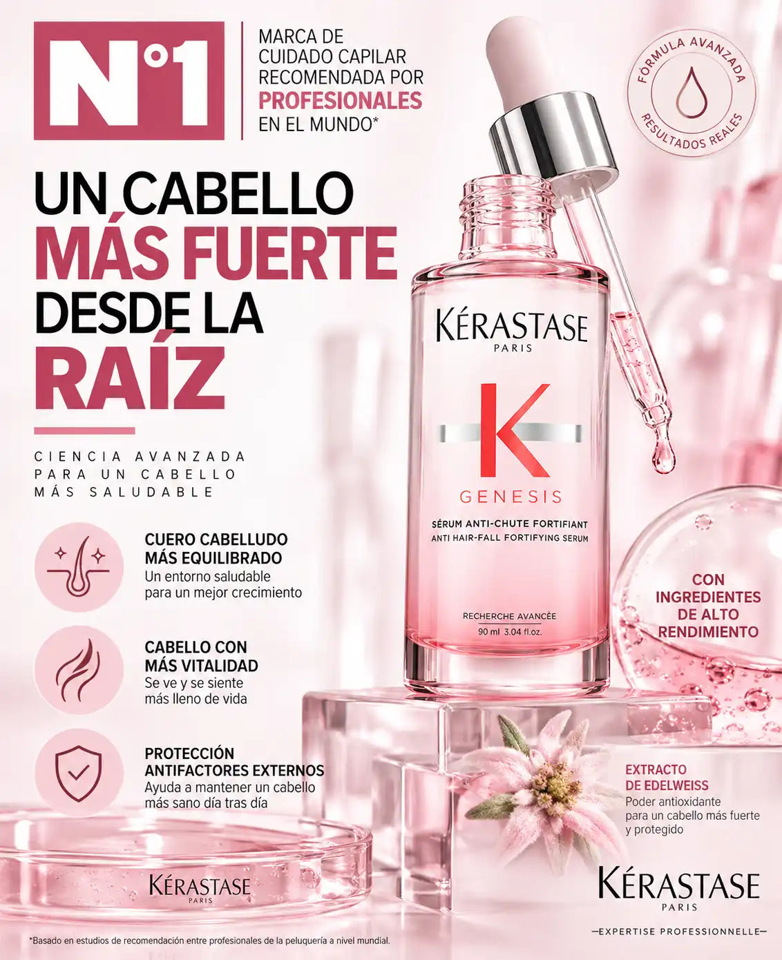 SÉRUM KÉRASTASE GENESIS ANTI-CAÍDA PARA CABELLO QUEBRADIZO