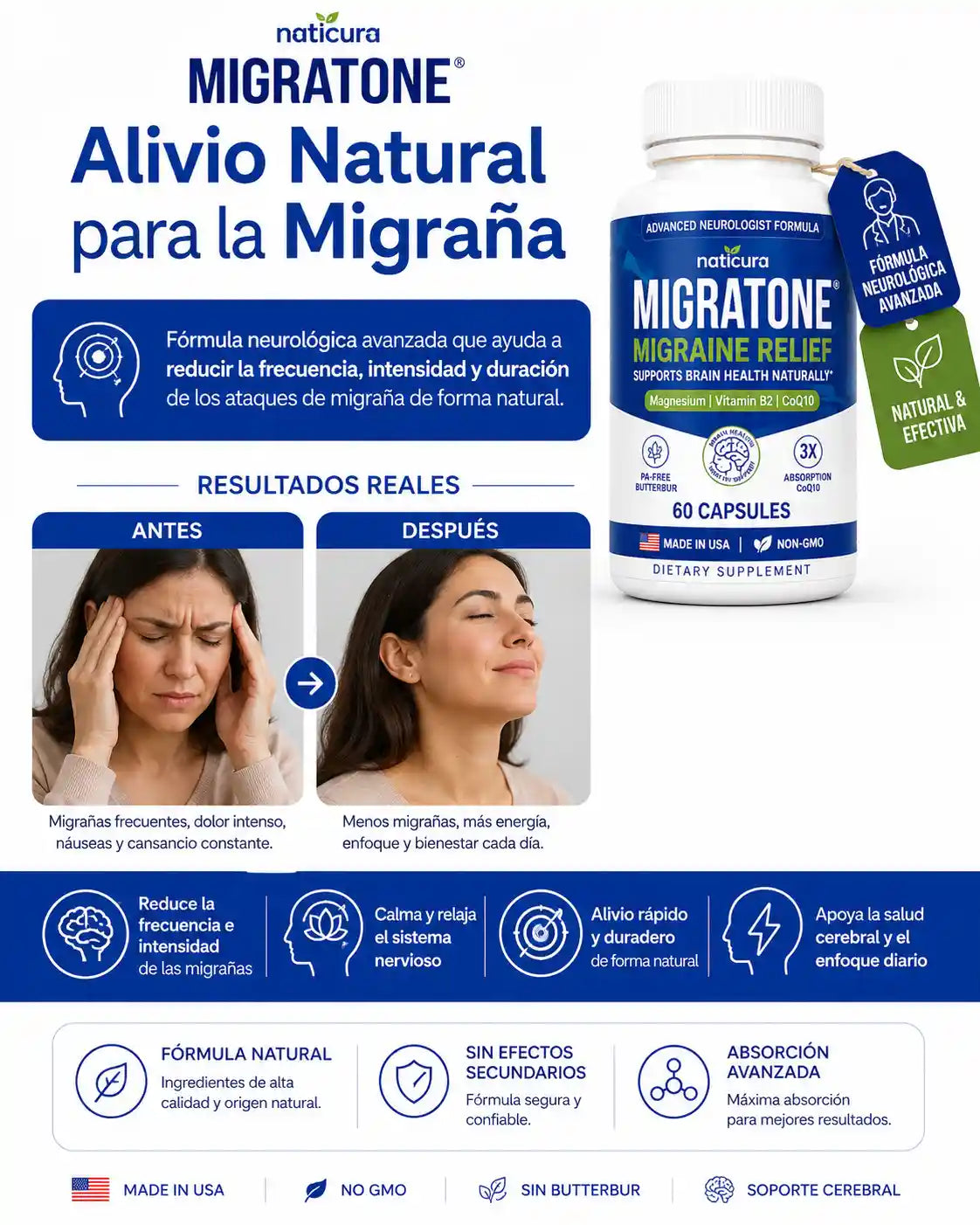 Recupera tu Bienestar y Elimina la Frecuencia de las Migrañas