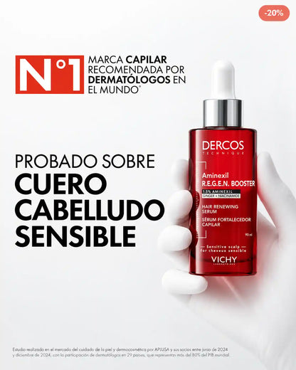 VICHY Dercos Serum Aminexil Regen Booster - anticaída del cabello