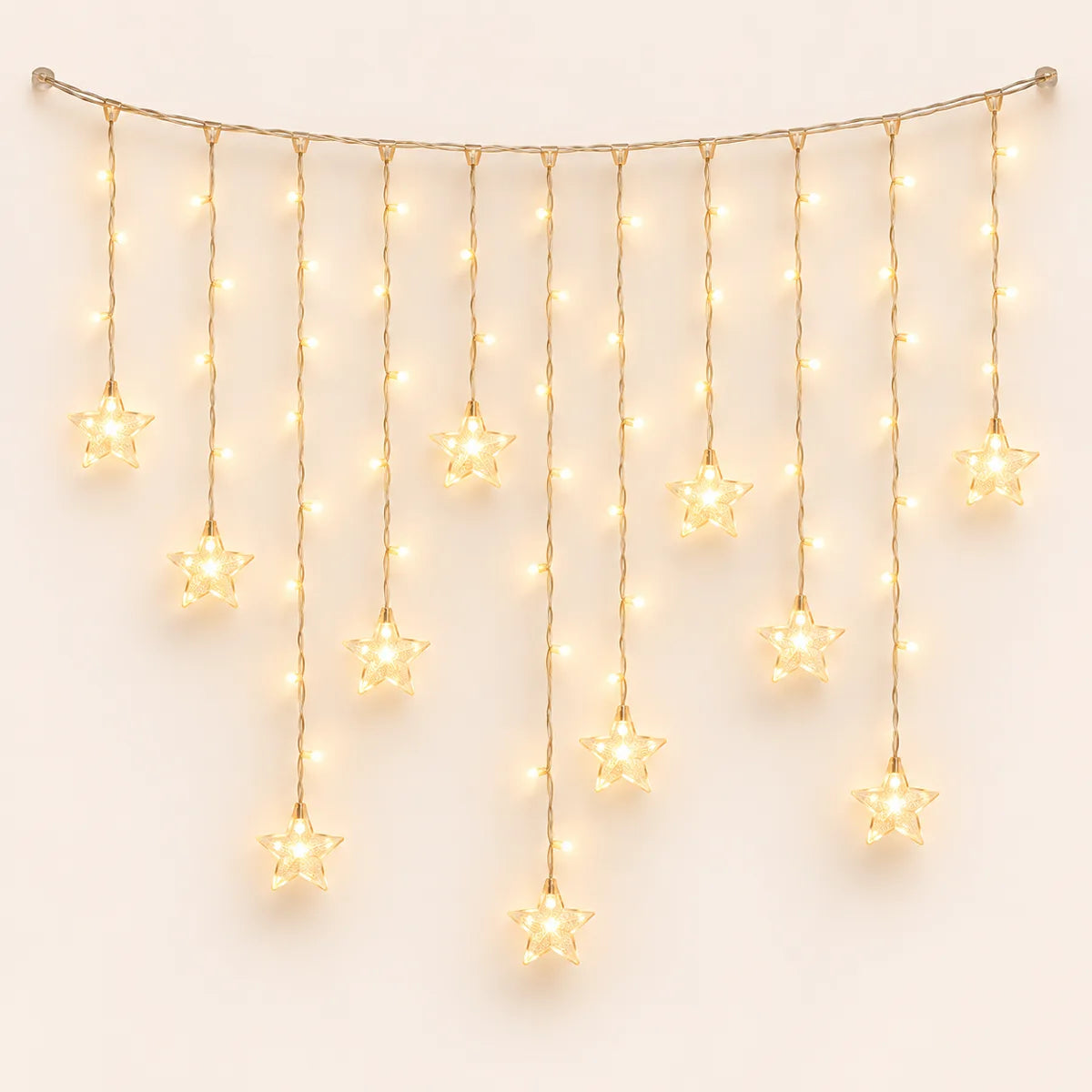 Cortina de Luces LED Estrellas 3 m