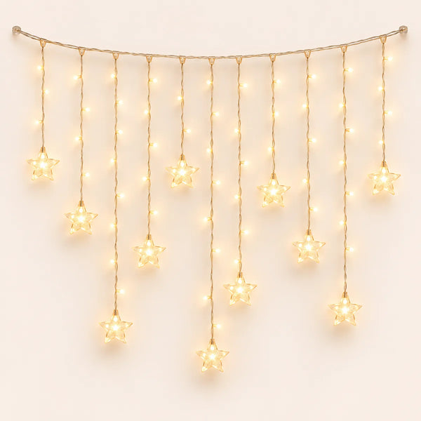Cortina de Luces LED Estrellas 3 m