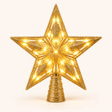 Estrella Punta de Árbol con Luz LED